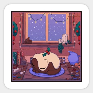 Pudkitt's Cozy Christmas Sticker